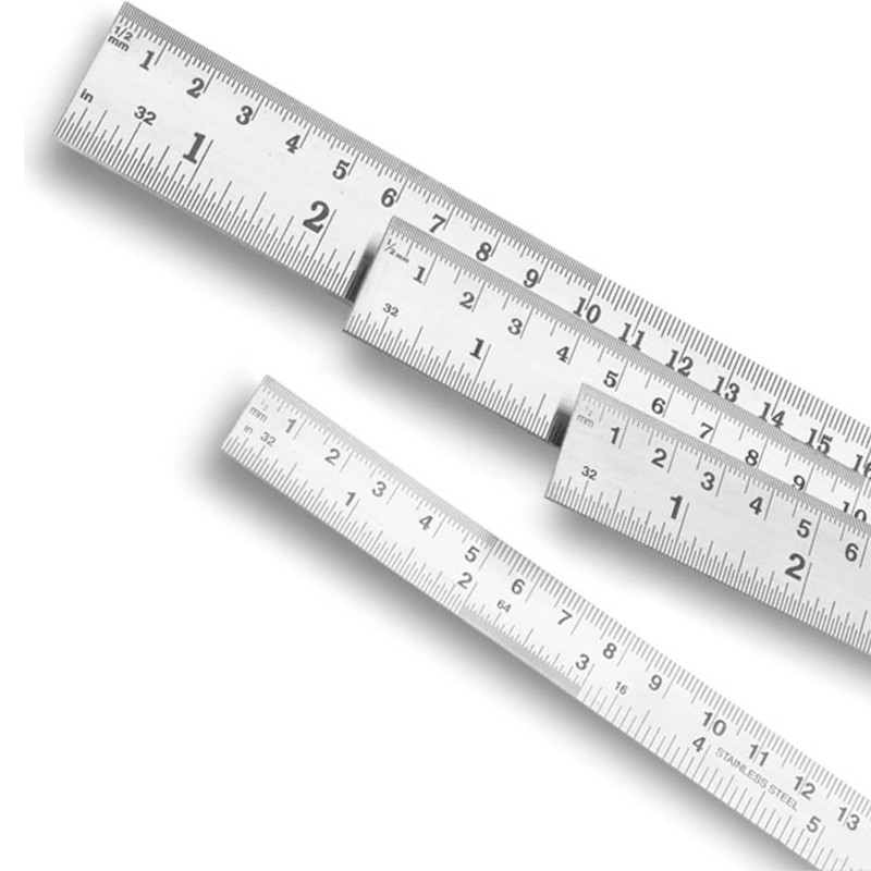 Stainless Steel Cabinetmaker's Rule - Length:Set - Multiple Lengths